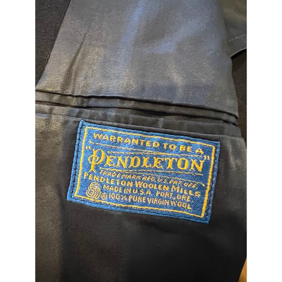 Pendelton Wool classic Academy Blazer Navy Blue - Picture 5 of 7